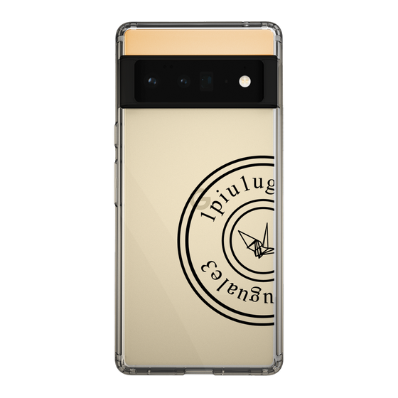 Slim Protection Case for Google Pixel 6 Pro［ 1PIU1UGUALE3 - crane - Black ］