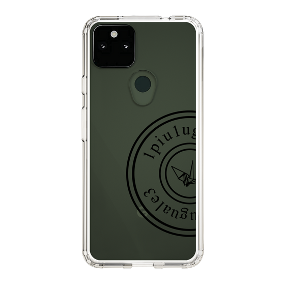 Slim Protection Case for Google Pixel 5a 5G［ 1PIU1UGUALE3 - crane - Black ］
