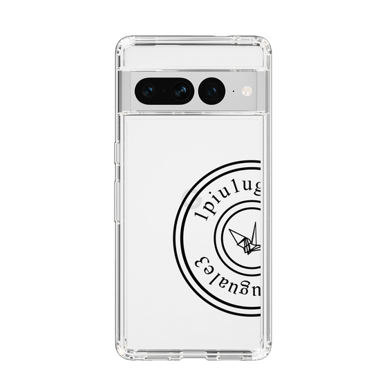 Slim Protection Case for Google Pixel 7 Pro［ 1PIU1UGUALE3 - crane - Black ］