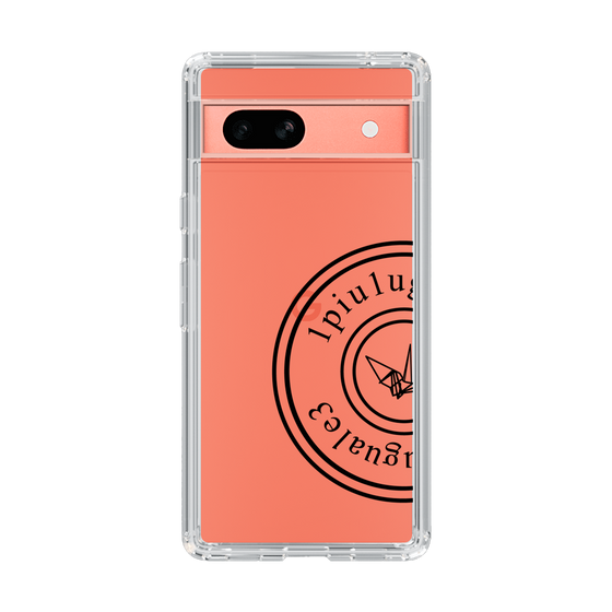 Slim Protection Case for Google Pixel 7a［ 1PIU1UGUALE3 - crane - Black ］