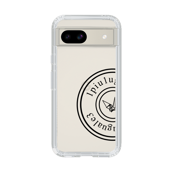Slim Protection Case for Google Pixel 8a［ 1PIU1UGUALE3 - crane - Black ］