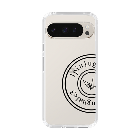 Slim Protection Case for Google Pixel 9 Pro［ 1PIU1UGUALE3 - crane - Black ］