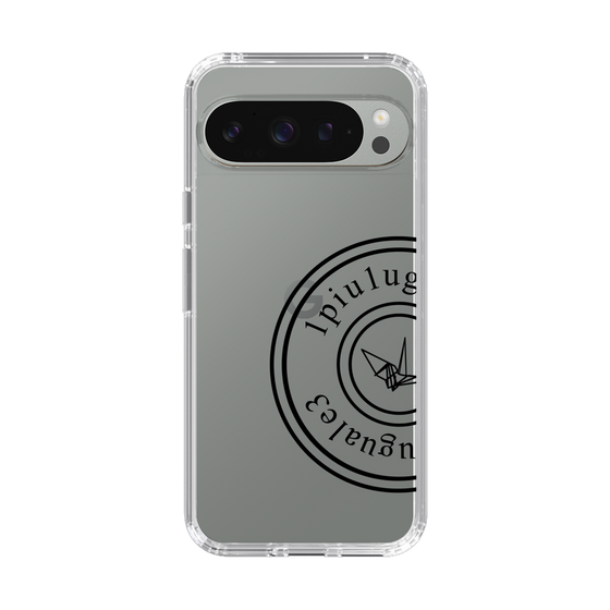 Slim Protection Case for Google Pixel 9 Pro［ 1PIU1UGUALE3 - crane - Black ］