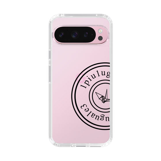 Slim Protection Case for Google Pixel 9 Pro［ 1PIU1UGUALE3 - crane - Black ］