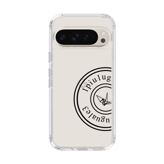 Slim Protection Case for Google Pixel 9 Pro XL［ 1PIU1UGUALE3 - crane - Black ］