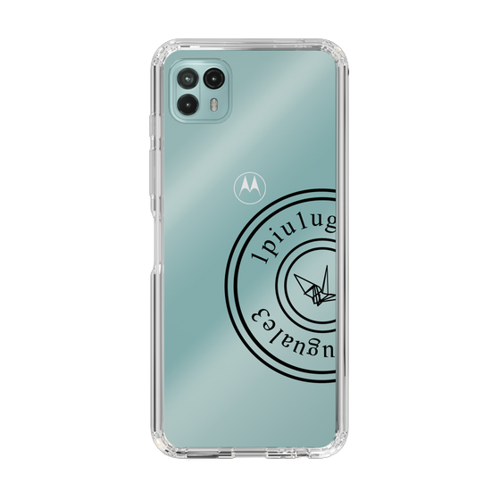 Slim Protection Case for Motorola moto g50 5G［ 1PIU1UGUALE3 - crane - Black ］
