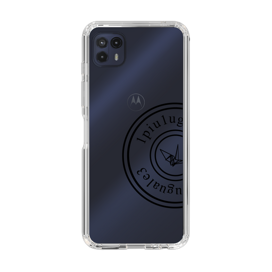 Slim Protection Case for Motorola moto g50 5G［ 1PIU1UGUALE3 - crane - Black ］