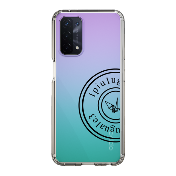 Slim Protection Case for OPPO A54 5G［ 1PIU1UGUALE3 - crane - Black ］