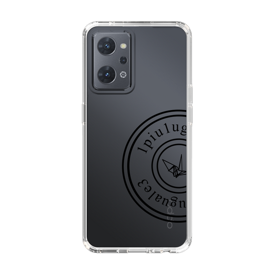 Slim Protection Case for OPPO Reno7 A［ 1PIU1UGUALE3 - crane - Black ］
