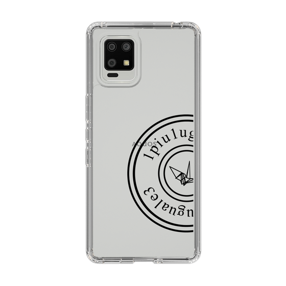 Slim Protection Case for SHARP AQUOS zero6［ 1PIU1UGUALE3 - crane - Black ］