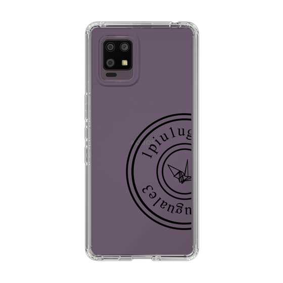 Slim Protection Case for SHARP AQUOS zero6［ 1PIU1UGUALE3 - crane - Black ］