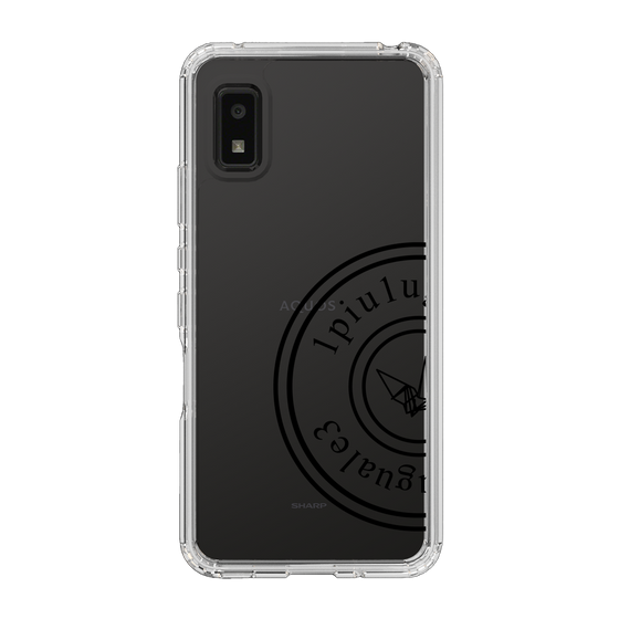 Slim Protection Case for SHARP AQUOS wish2［ 1PIU1UGUALE3 - crane - Black ］