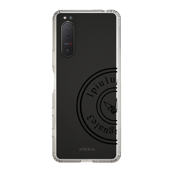 Slim Protection Case for SONY Xperia 5 II［ 1PIU1UGUALE3 - crane - Black ］