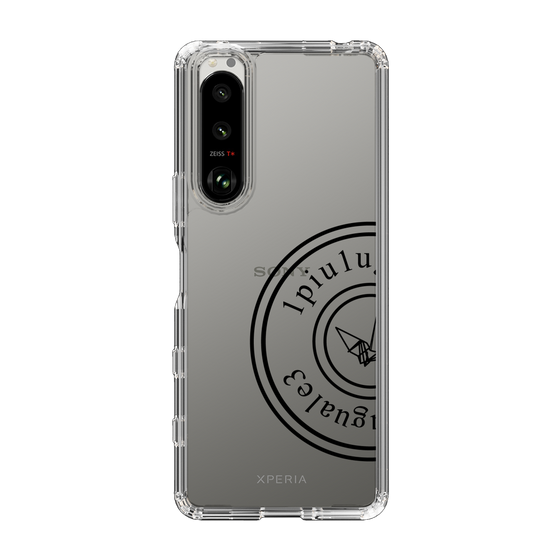 Slim Protection Case for SONY Xperia 5 III［ 1PIU1UGUALE3 - crane - Black ］