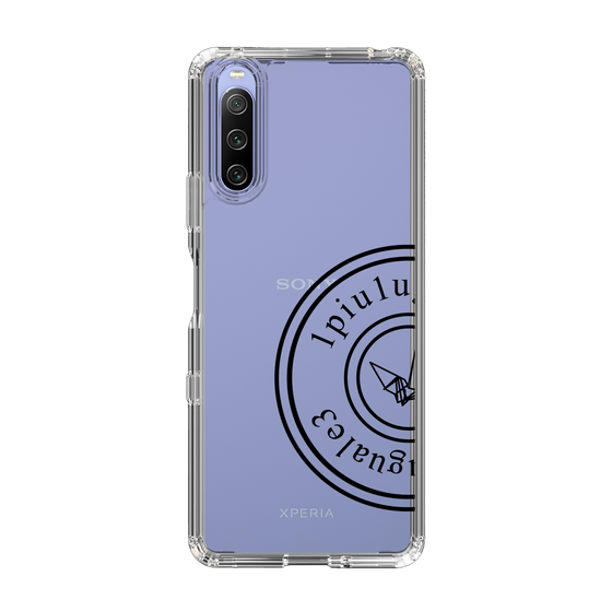 Slim Protection Case for SONY Xperia 10 IV［ 1PIU1UGUALE3 - crane - Black ］