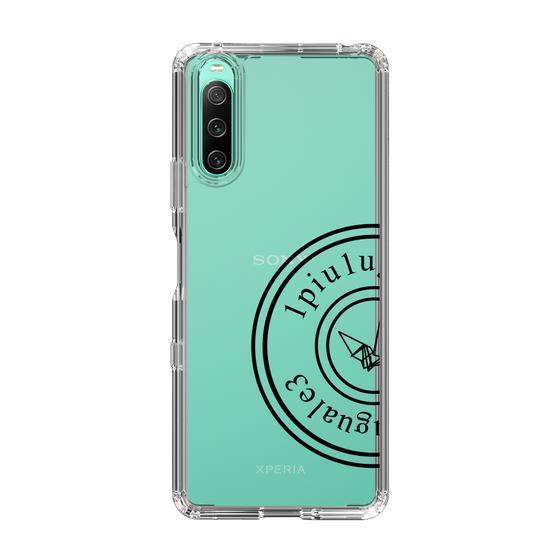 Slim Protection Case for SONY Xperia 10 IV［ 1PIU1UGUALE3 - crane - Black ］