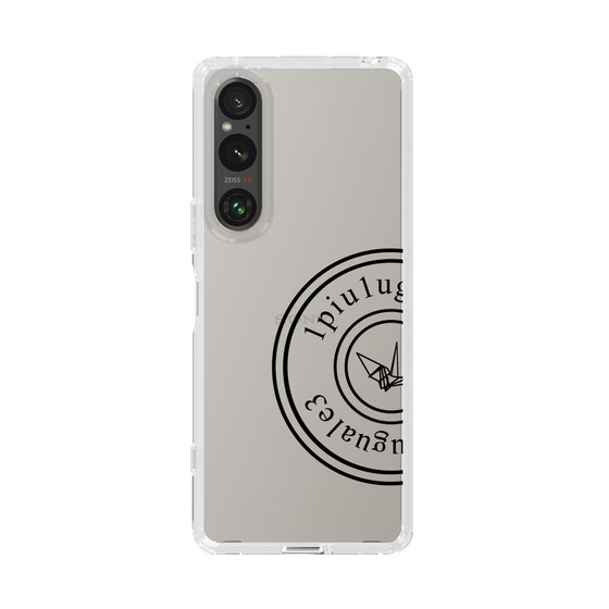 Slim Protection Case for SONY Xperia 1 V［ 1PIU1UGUALE3 - crane - Black ］