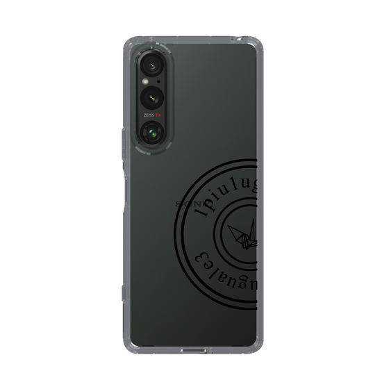Slim Protection Case for SONY Xperia 1 V［ 1PIU1UGUALE3 - crane - Black ］