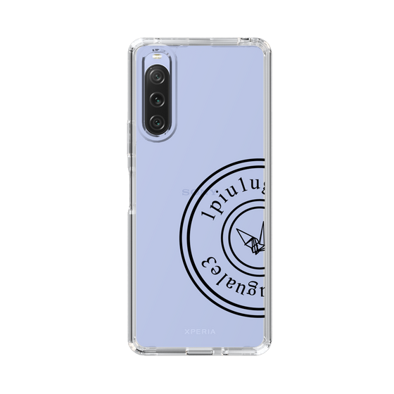 Slim Protection Case for SONY Xperia 10 V［ 1PIU1UGUALE3 - crane - Black ］