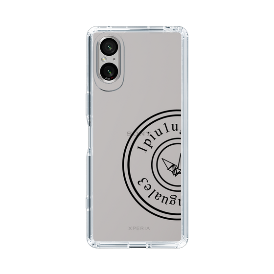 Slim Protection Case for SONY Xperia 5 V［ 1PIU1UGUALE3 - crane - Black ］