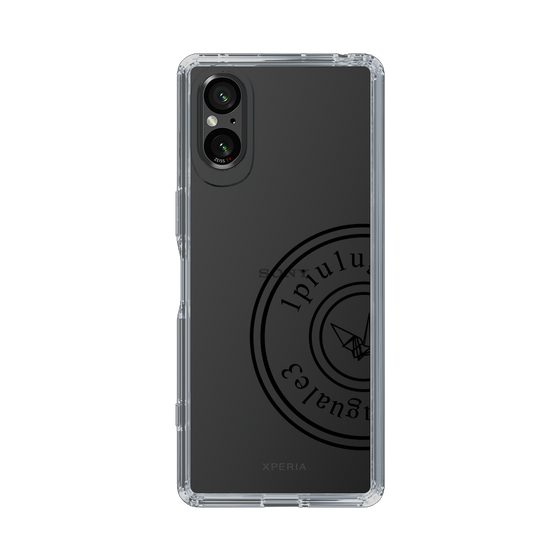 Slim Protection Case for SONY Xperia 5 V［ 1PIU1UGUALE3 - crane - Black ］