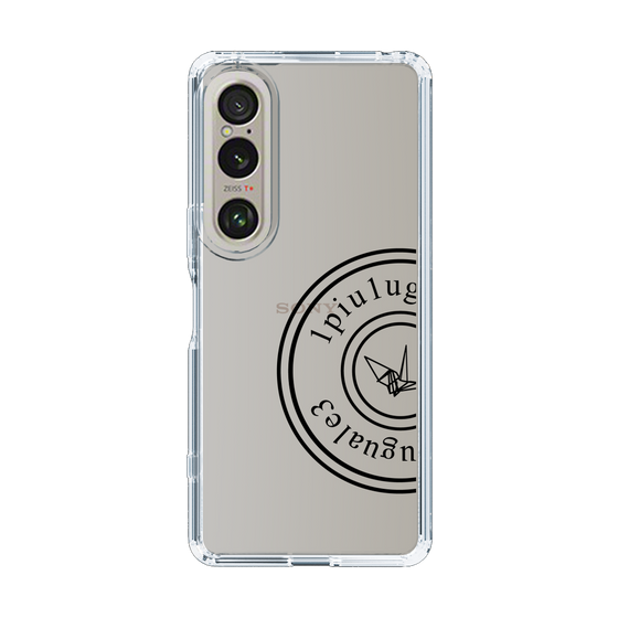 Slim Protection Case for SONY Xperia 1 VI［ 1PIU1UGUALE3 - crane - Black ］