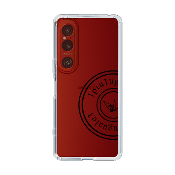 Slim Protection Case for SONY Xperia 1 VI［ 1PIU1UGUALE3 - crane - Black ］