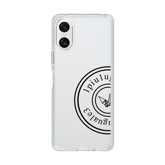 Slim Protection Case for SONY Xperia 10 VI［ 1PIU1UGUALE3 - crane - Black ］