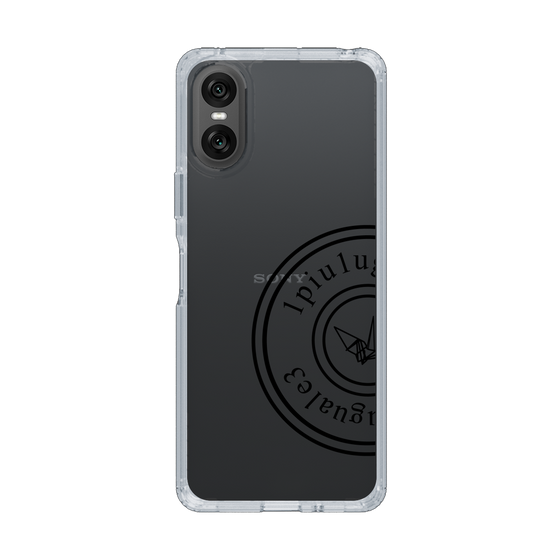 Slim Protection Case for SONY Xperia 10 VI［ 1PIU1UGUALE3 - crane - Black ］