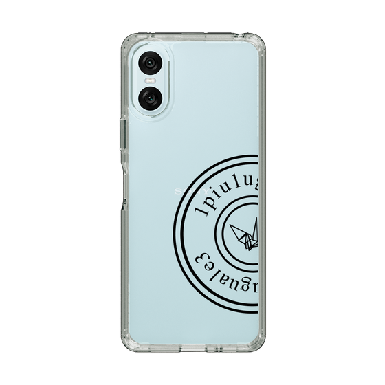 Slim Protection Case for SONY Xperia 10 VI［ 1PIU1UGUALE3 - crane - Black ］