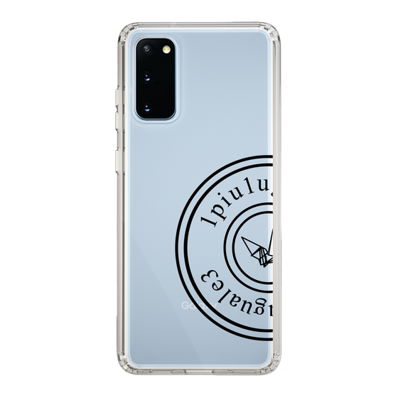 Slim Protection Case for Samsung Galaxy S20［ 1PIU1UGUALE3 - crane - Black ］