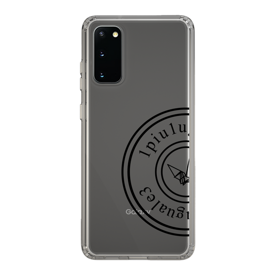 Slim Protection Case for Samsung Galaxy S20［ 1PIU1UGUALE3 - crane - Black ］