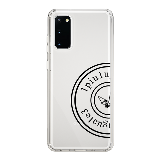 Slim Protection Case for Samsung Galaxy S20［ 1PIU1UGUALE3 - crane - Black ］