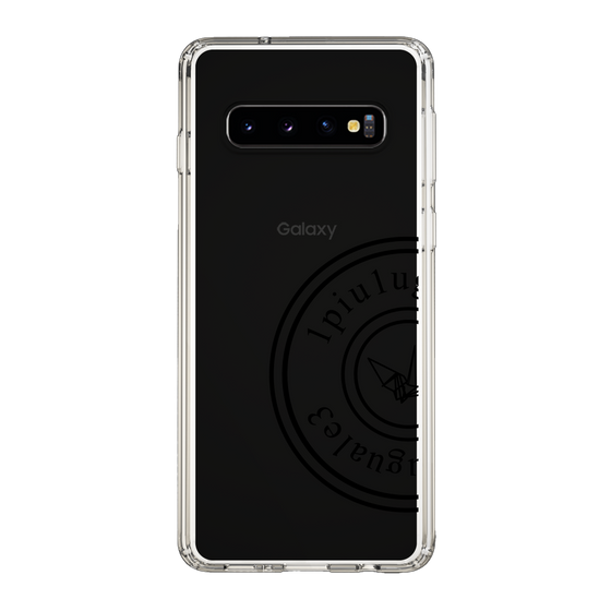 Slim Protection Case for Samsung Galaxy S10［ 1PIU1UGUALE3 - crane - Black ］