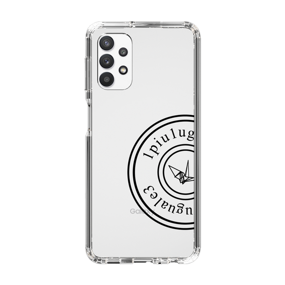 Slim Protection Case for Samsung Galaxy A32 5G［ 1PIU1UGUALE3 - crane - Black ］