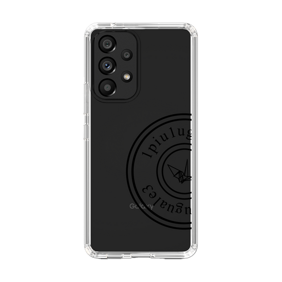 Slim Protection Case for Samsung Galaxy A53 5G［ 1PIU1UGUALE3 - crane - Black ］