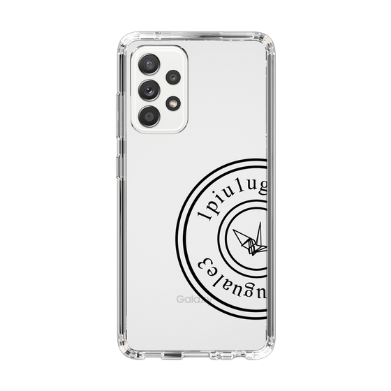 Slim Protection Case for Samsung Galaxy A52 5G［ 1PIU1UGUALE3 - crane - Black ］