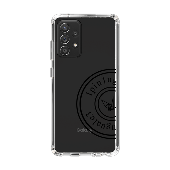 Slim Protection Case for Samsung Galaxy A52 5G［ 1PIU1UGUALE3 - crane - Black ］