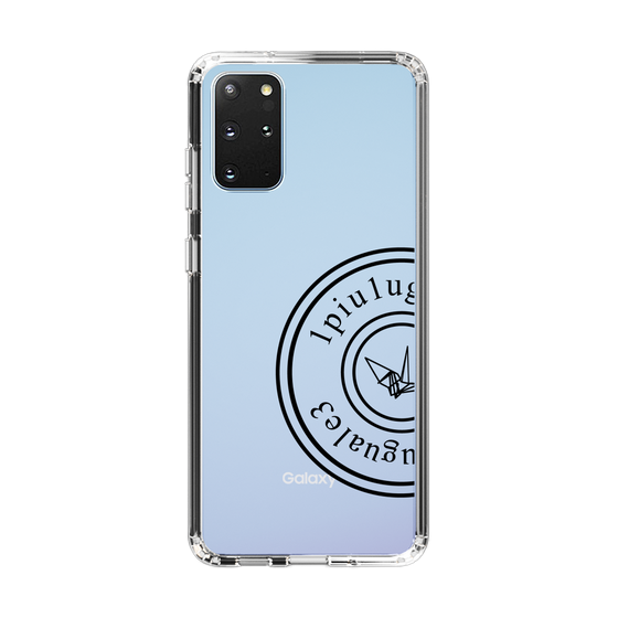 Slim Protection Case for Samsung Galaxy S20+［ 1PIU1UGUALE3 - crane - Black ］