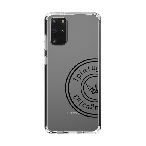 Slim Protection Case for Samsung Galaxy S20+［ 1PIU1UGUALE3 - crane - Black ］