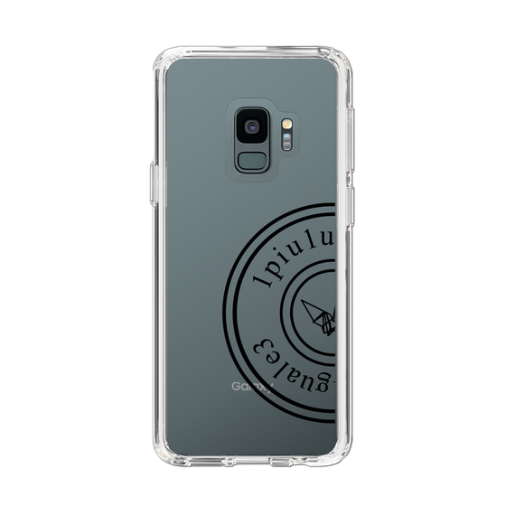 Slim Protection Case for Samsung Galaxy S9［ 1PIU1UGUALE3 - crane - Black ］