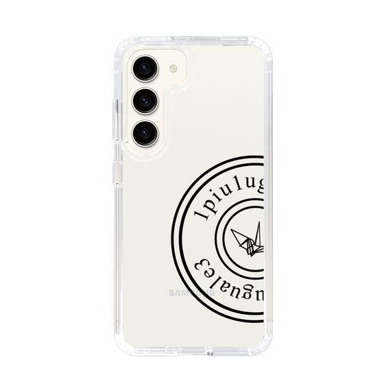 Slim Protection Case for Samsung Galaxy S23［ 1PIU1UGUALE3 - crane - Black ］