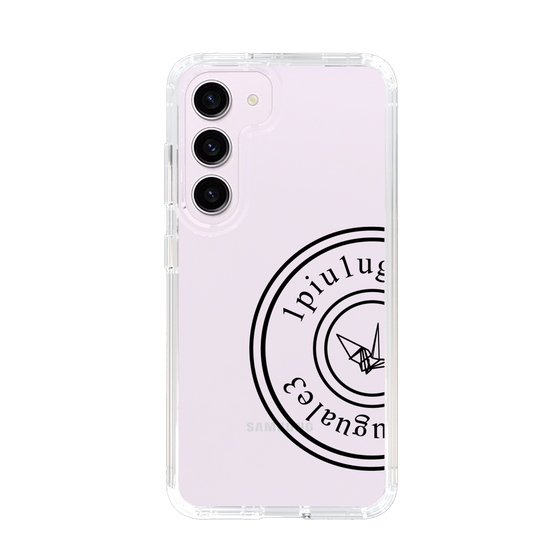 Slim Protection Case for Samsung Galaxy S23［ 1PIU1UGUALE3 - crane - Black ］