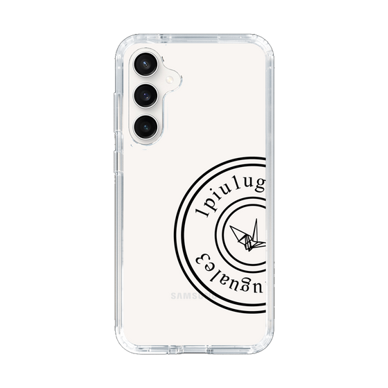 Slim Protection Case for Samsung Galaxy S23 FE［ 1PIU1UGUALE3 - crane - Black ］