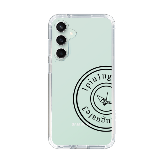Slim Protection Case for Samsung Galaxy S23 FE［ 1PIU1UGUALE3 - crane - Black ］