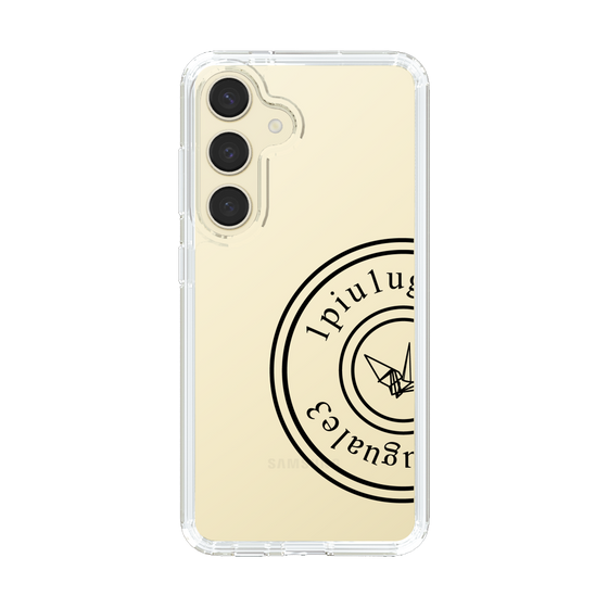 Slim Protection Case for Samsung Galaxy S24［ 1PIU1UGUALE3 - crane - Black ］