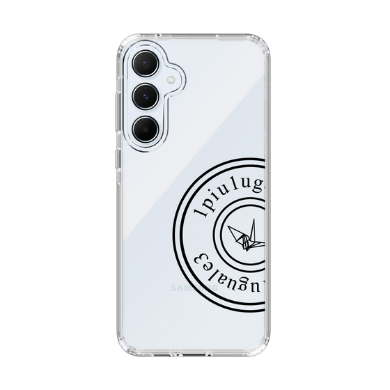 Slim Protection Case for Samsung Galaxy A55［ 1PIU1UGUALE3 - crane - Black ］
