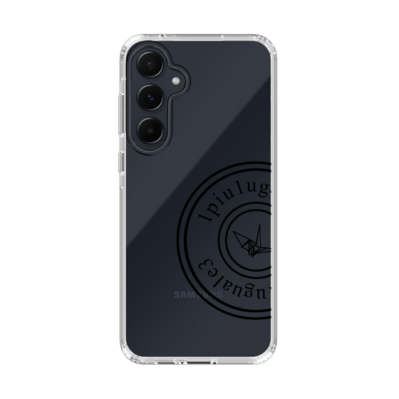 Slim Protection Case for Samsung Galaxy A55［ 1PIU1UGUALE3 - crane - Black ］