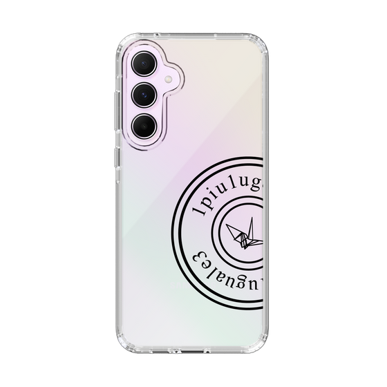 Slim Protection Case for Samsung Galaxy A55［ 1PIU1UGUALE3 - crane - Black ］