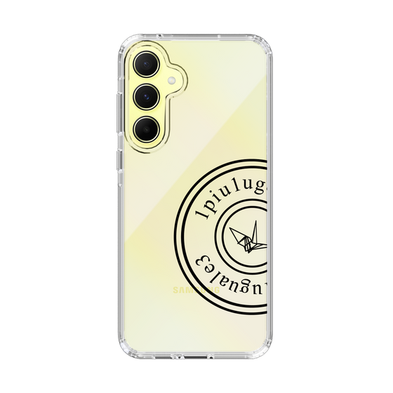 Slim Protection Case for Samsung Galaxy A55［ 1PIU1UGUALE3 - crane - Black ］